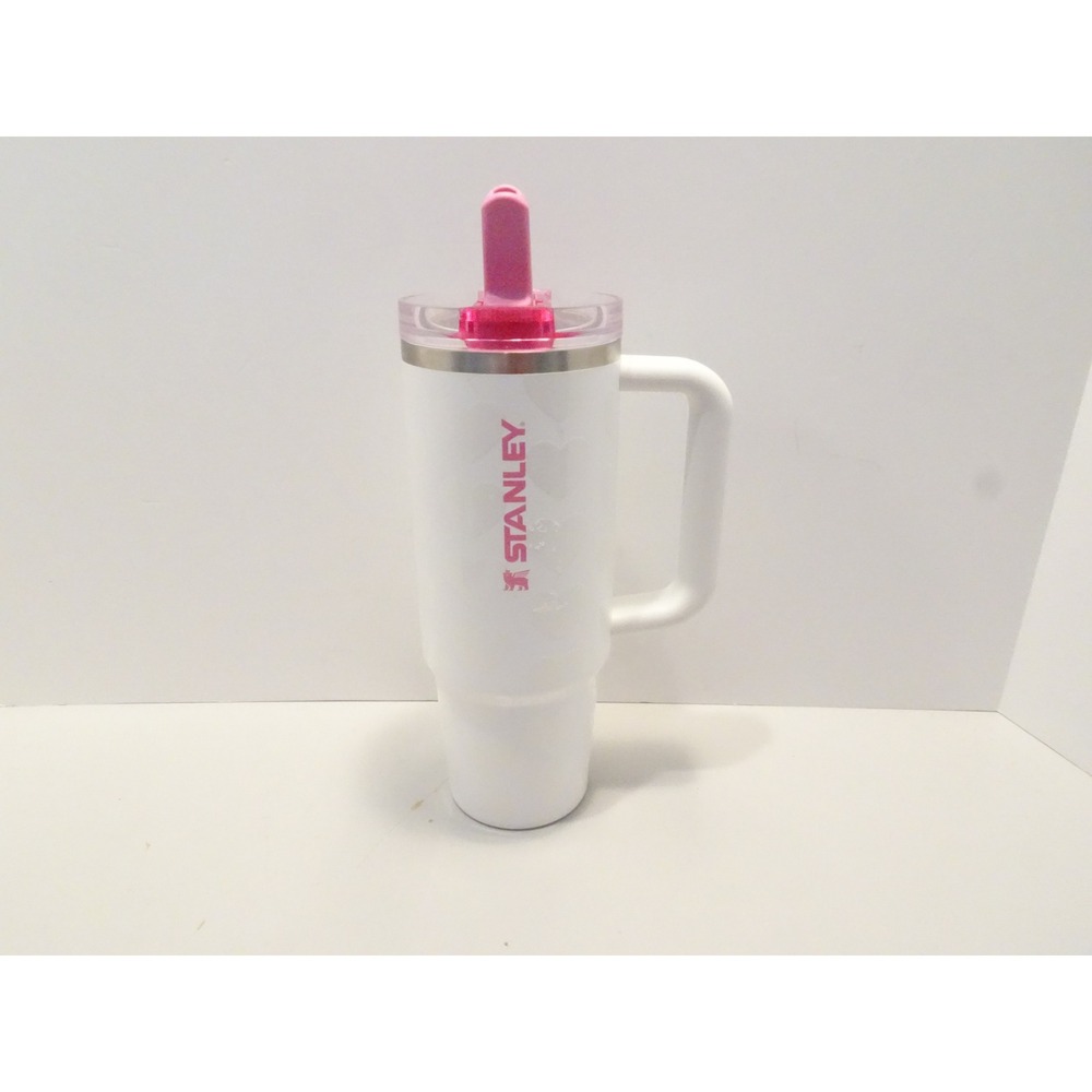 Stanley ProTour 30oz White Frost Lovely Hearts Valentines 2026 Pink Flip Straw